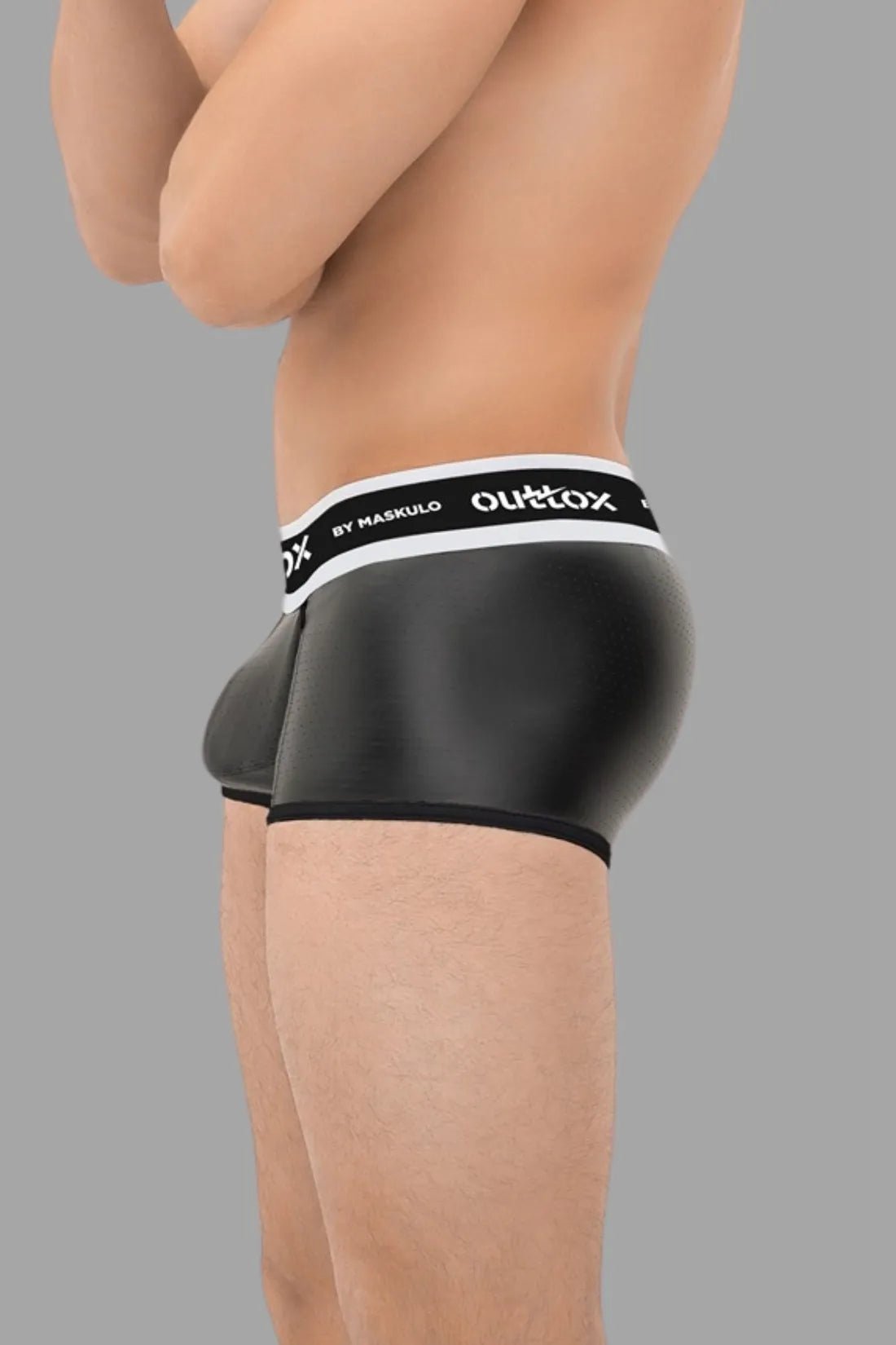 Outtox by Maskulo. Wrapped Rear Trunk Shorts. Codpiece. Black - Outtox - XTR117 - Y1 - Maskulo Global (EU) Store