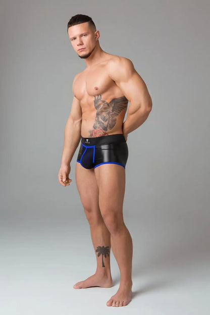 Youngero. Trunks. Mesh Codpiece. Open Rear. Blue Royal - Maskulo - MTR119-Y1 - Maskulo EU Global Online Store